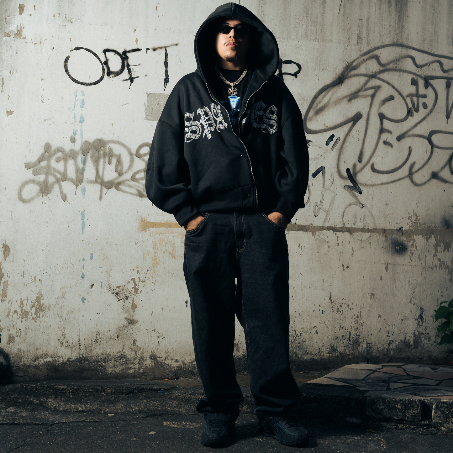 Spades Glitter Throne Boxy Hoodie