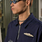 Spades Quarter Zip Polo Welcome Gamblers Navy Blue