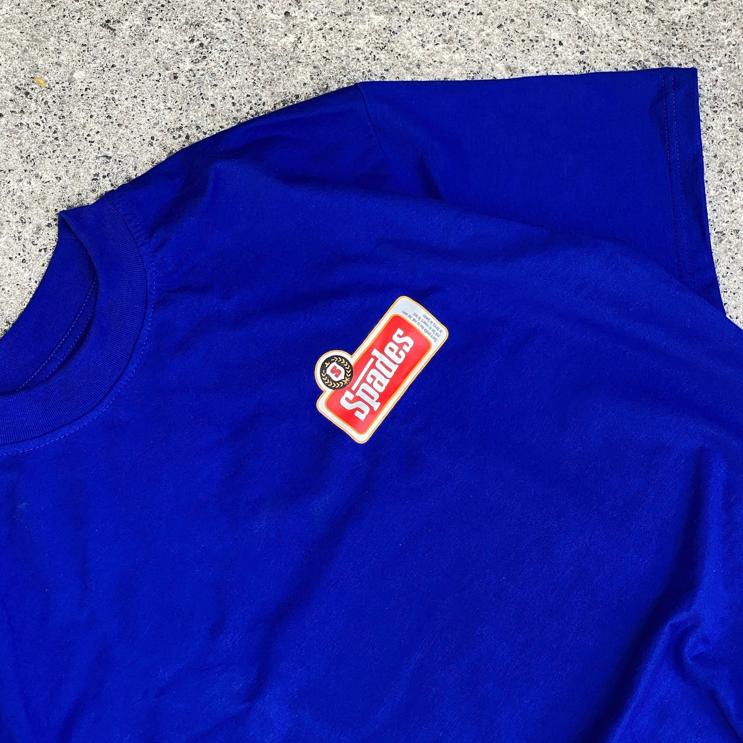 Spades Dynamic Play Royal Blue Boxy Crop T-shirt