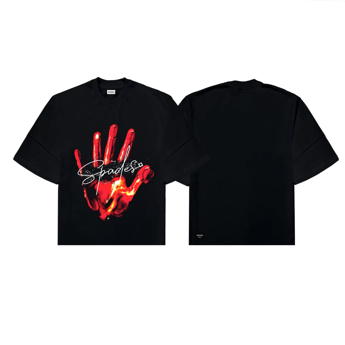 Spades Fiery Grip Boxy Crop Tee