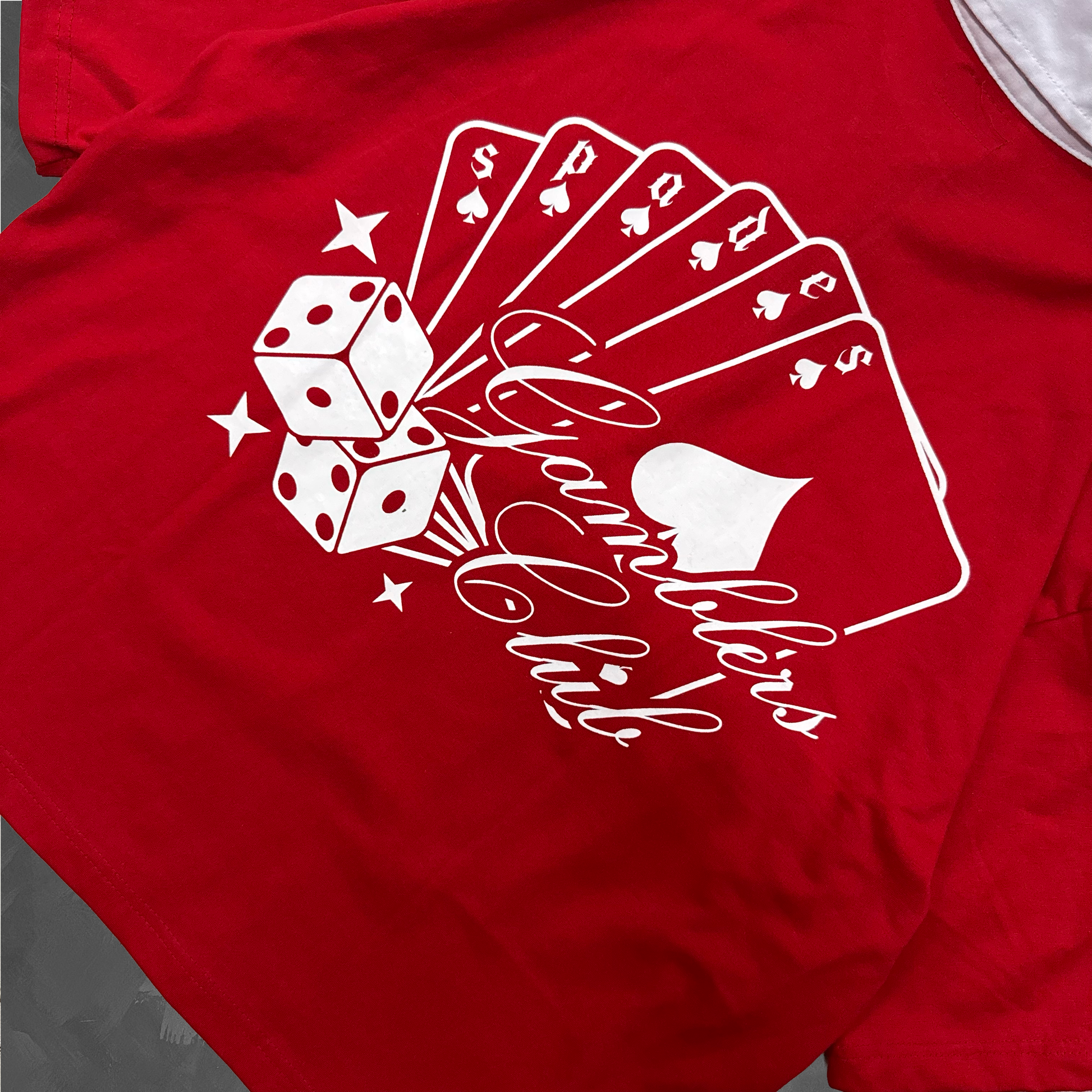 Spades Gamblers Den Half Zip Boxy Crop Polo SPADES