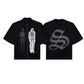 Spades Shadow Serpent Boxy Crop Polo Pique