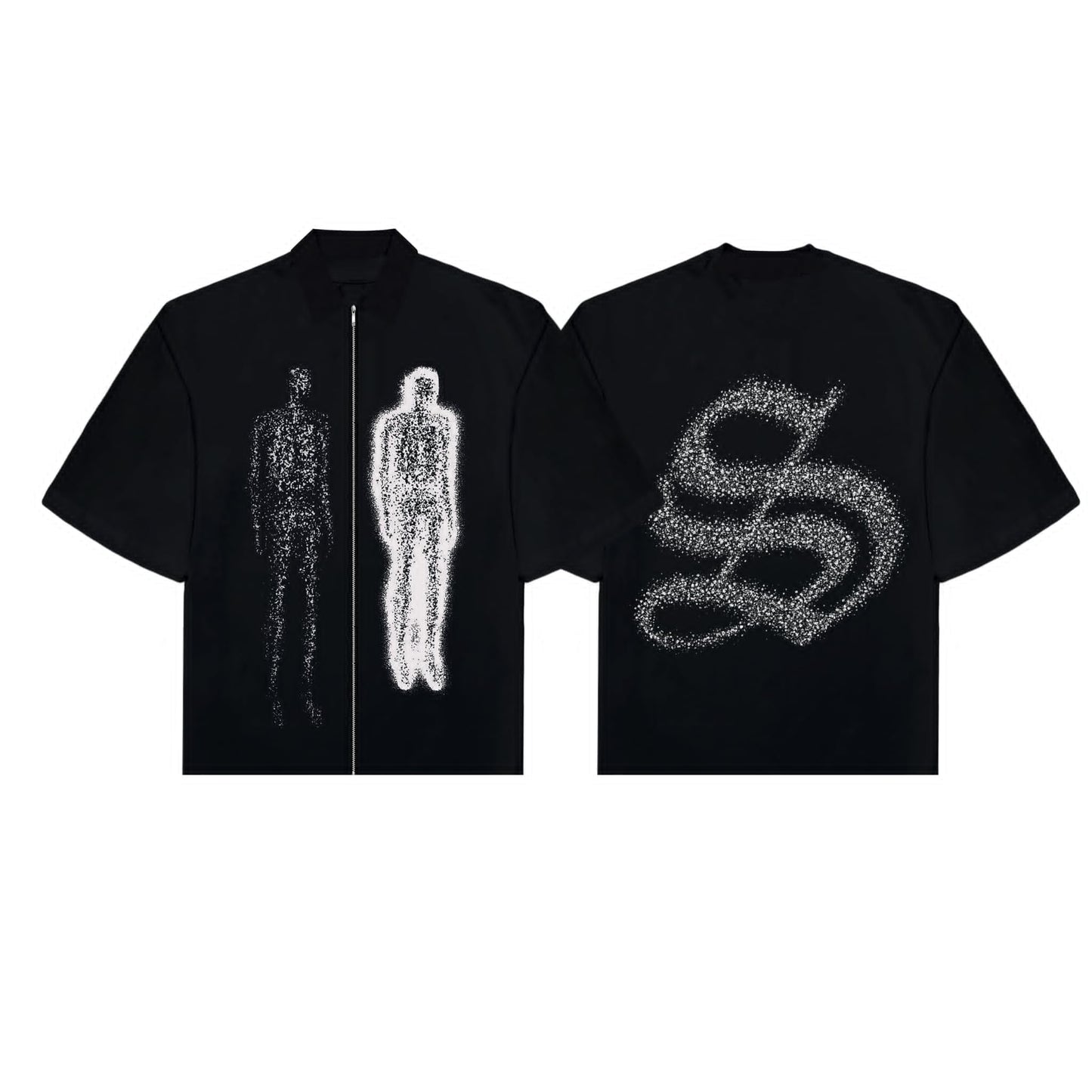 Spades Shadow Serpent Boxy Crop Polo Pique