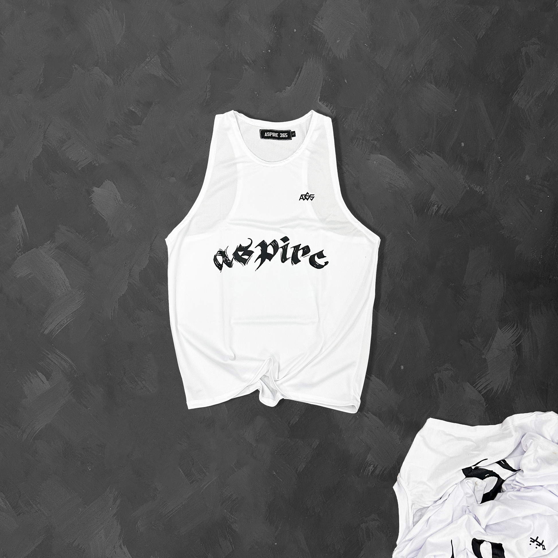 Aspire 365 Series 3 Running Singlet White ASPIRE
