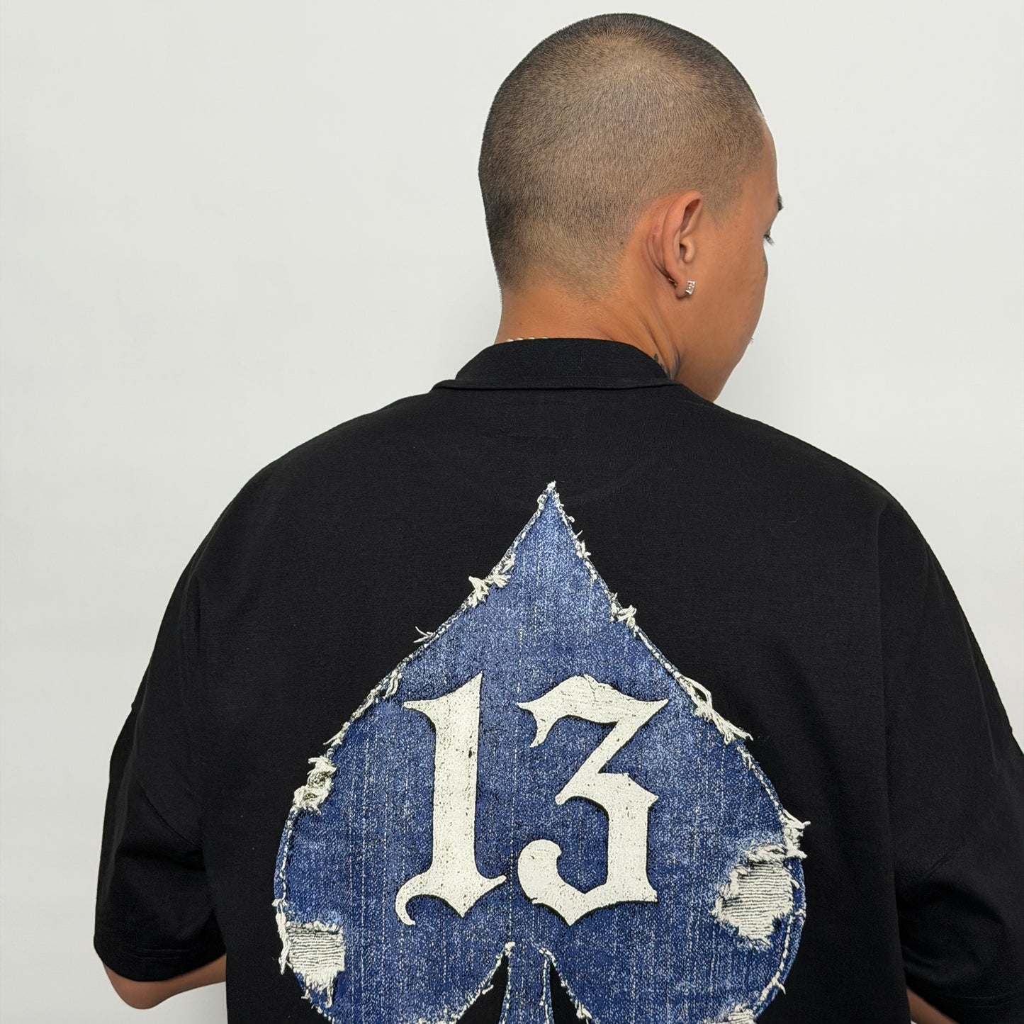 Spades Denim Boxy Crop Tee