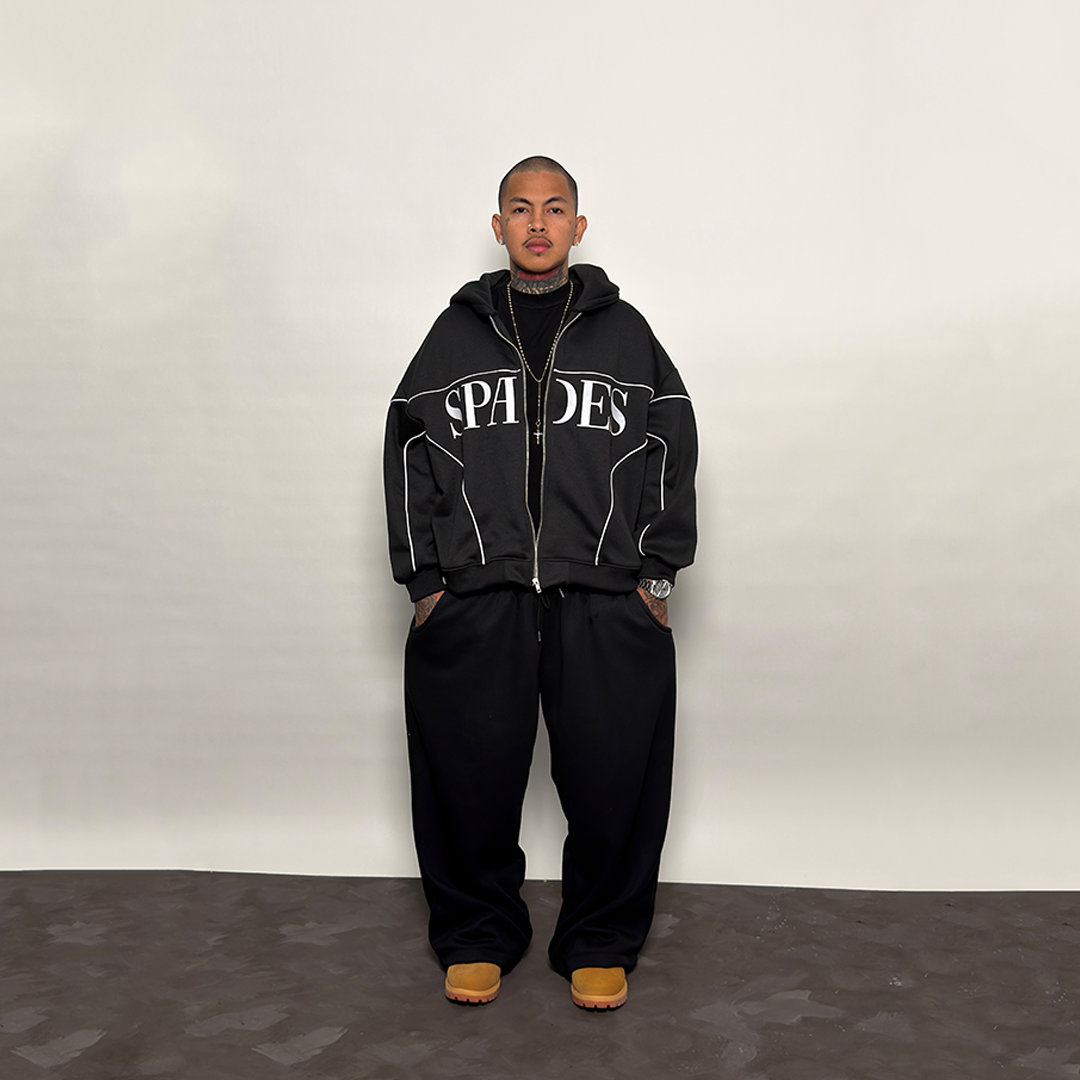 Spades Triple Lucky Boxy Crop Hoodie