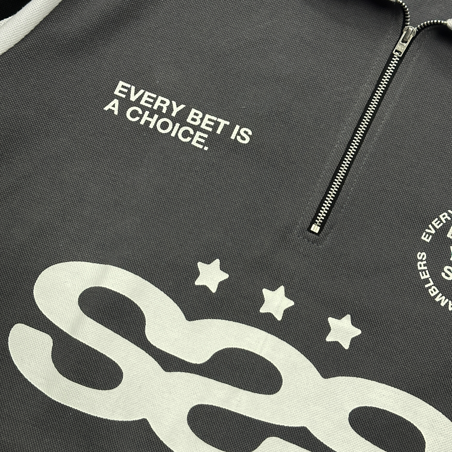 Spades Neutral Stake Boxy Crop Polo Pique