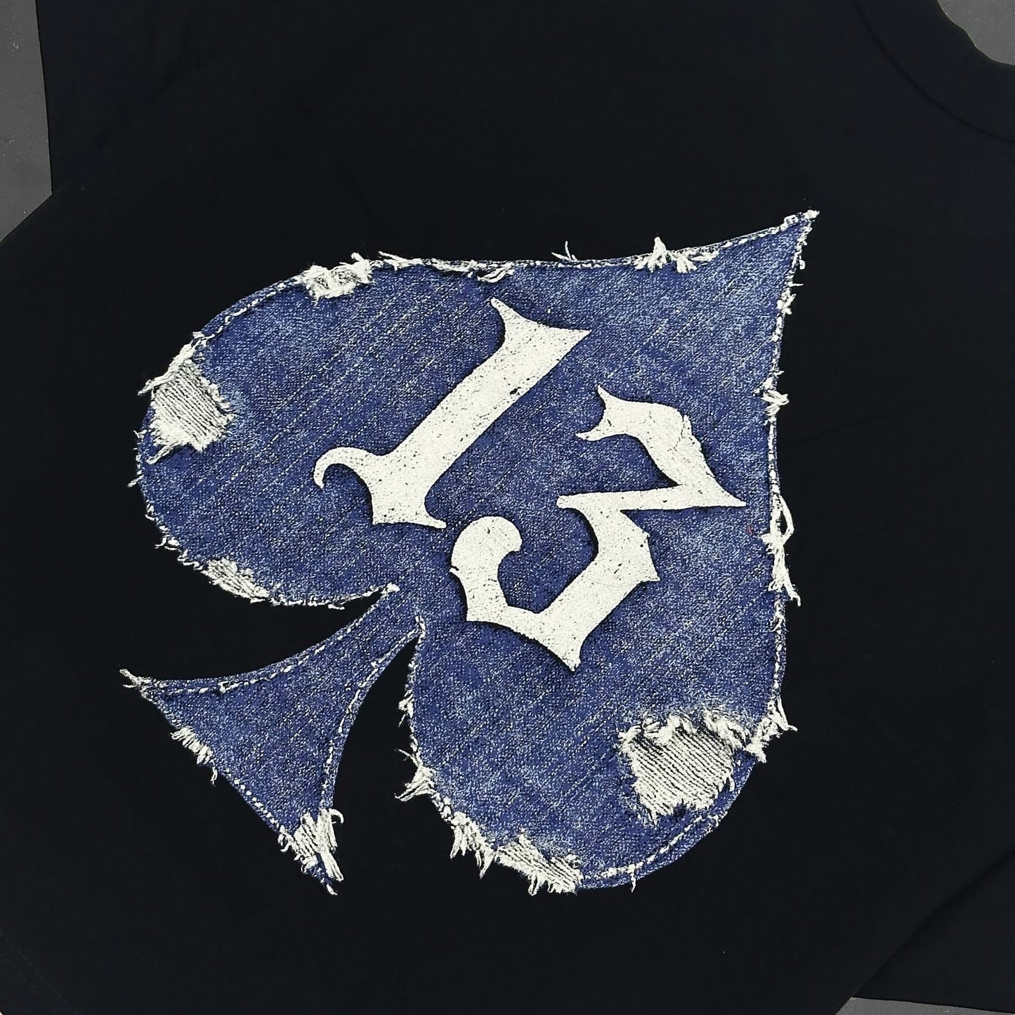 Spades Denim Boxy Crop Tee