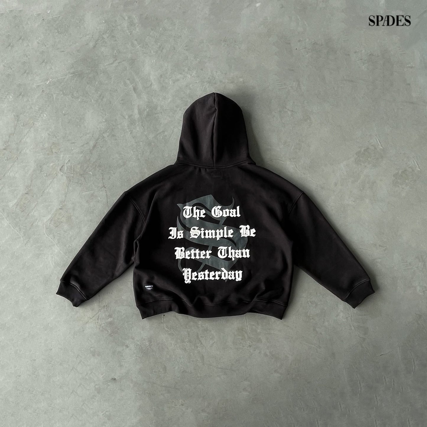 Spades Better Than Yesterday Tactical Zip-Up Boxy Hoodie