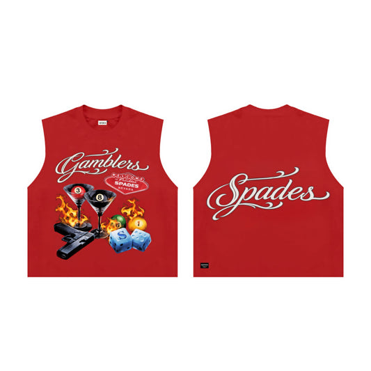 Spades Rack & Ruin Boxy Crop Tee Sleeveless