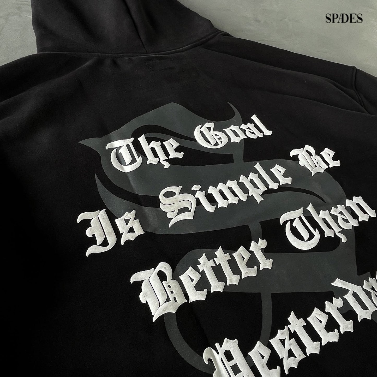 Spades Better Than Yesterday Tactical Zip-Up Boxy Hoodie