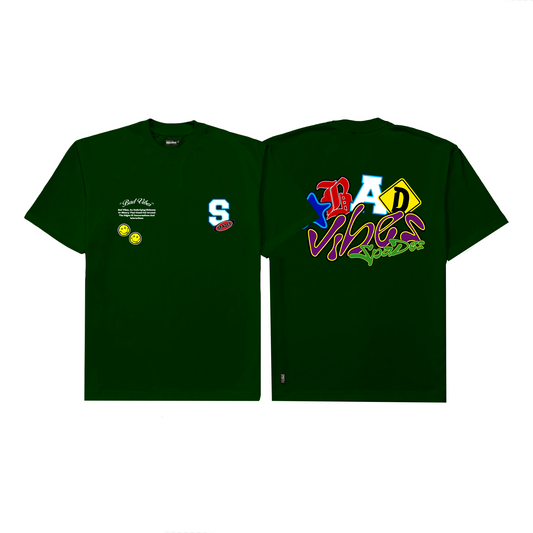 Spades Bad Vibes Bayberry Green T-shirt