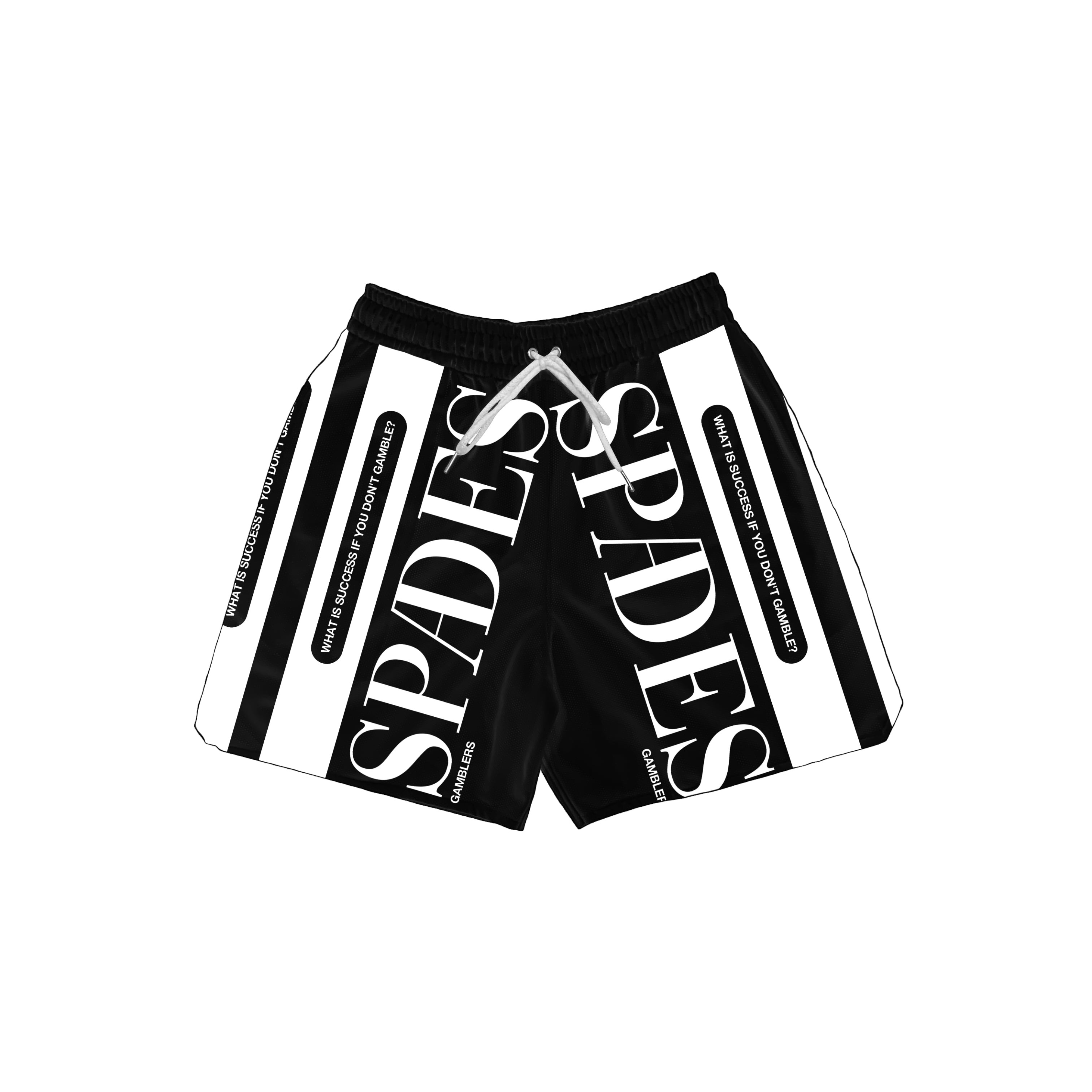 Black Line Hustle Mesh Shorts SPADES Black line hustle mesh shorts spades
