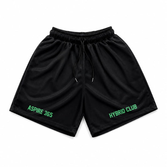 Aspire 365 Hybrid Club Mesh Shorts Black SPADES
