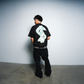 Cash Rules Boxy Crop Tee Black SPADES