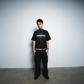 Cash Rules Boxy Crop Tee Black SPADES