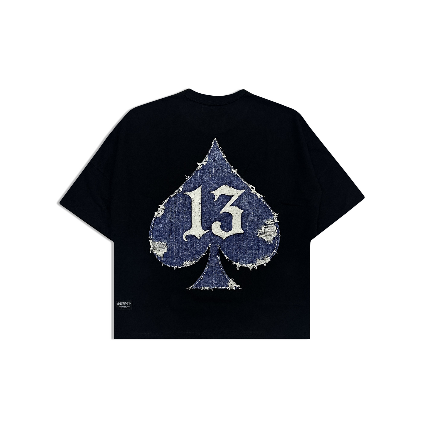 Spades Denim Boxy Crop Tee