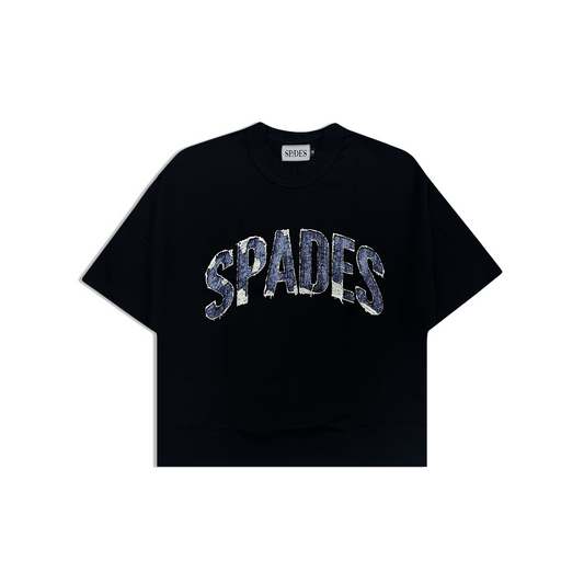 Spades Denim Boxy Crop Tee