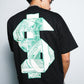 Cash Rules Boxy Crop Tee Black SPADES