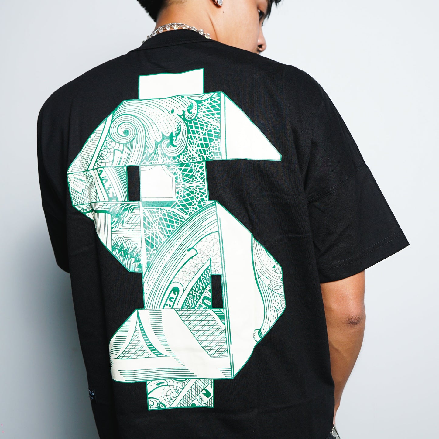 Cash Rules Boxy Crop Tee Black SPADES