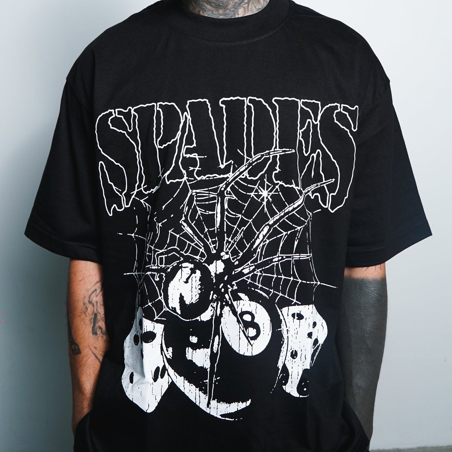 Web of Fate Box Tee Black