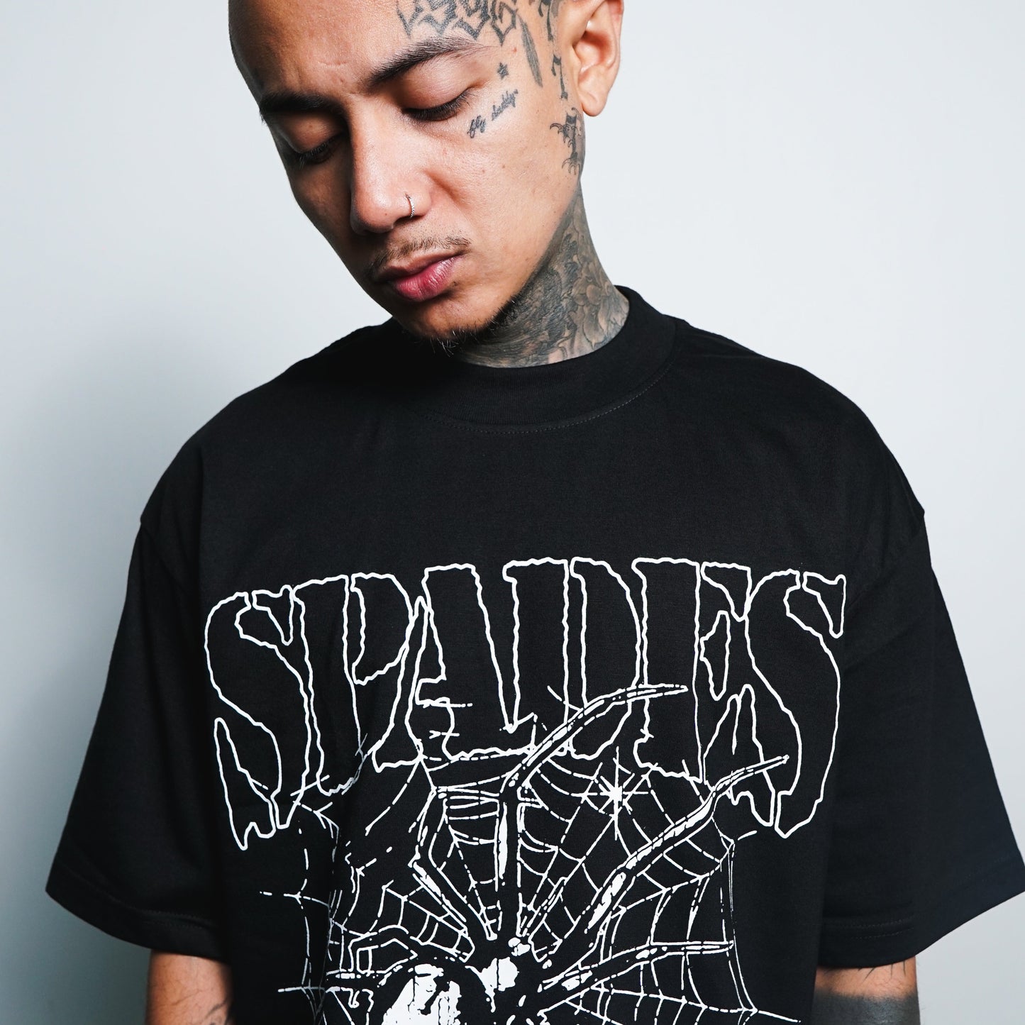 Web of Fate Box Tee Black