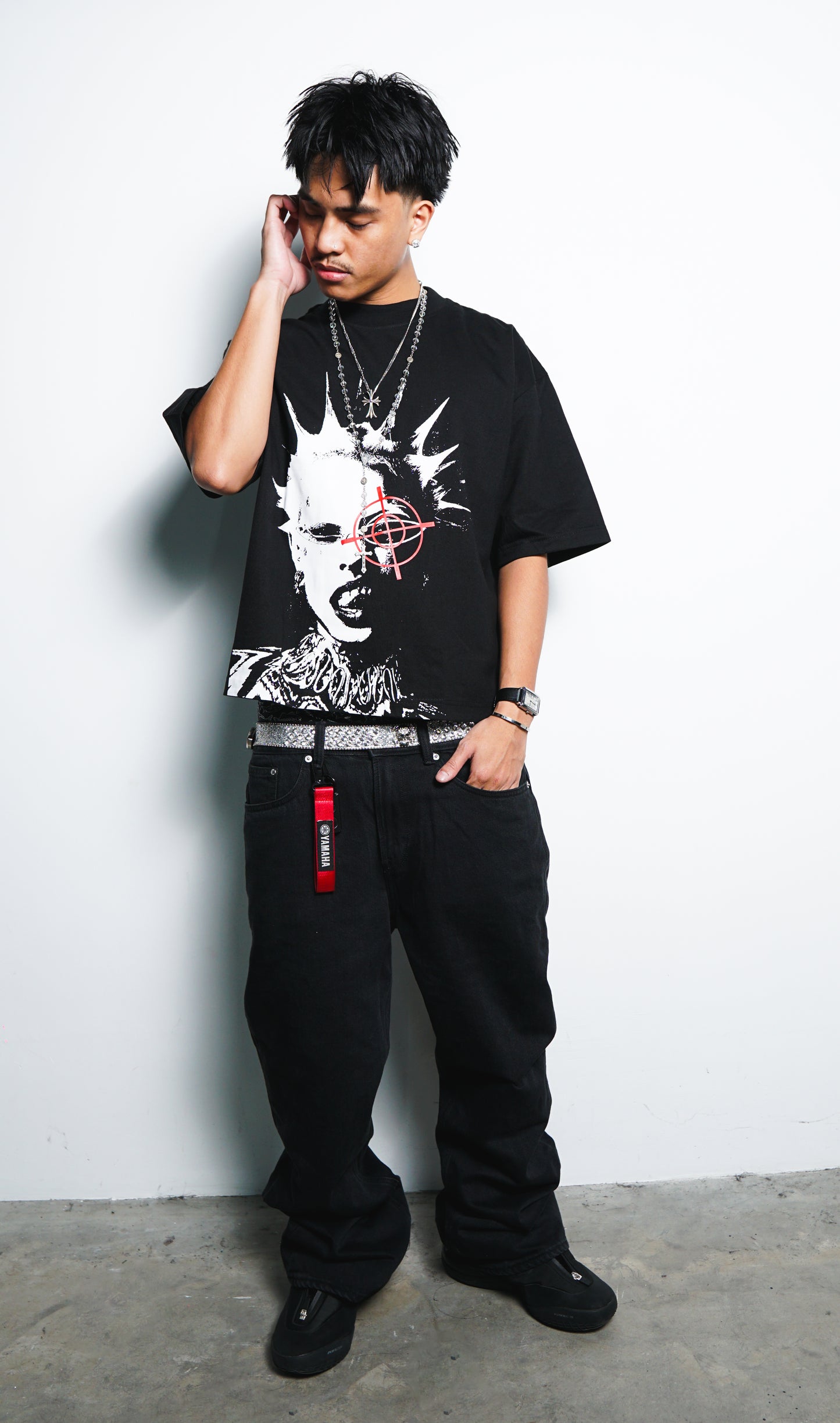 Punk Anarchy Boxy Crop Tee