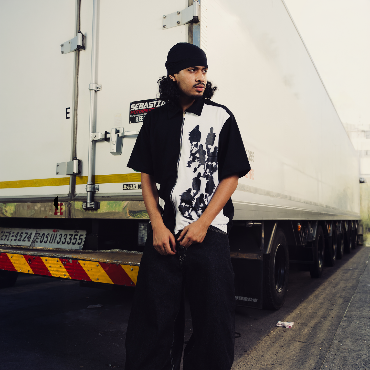 Spades Distorted Crew Box Tee Polo Pique