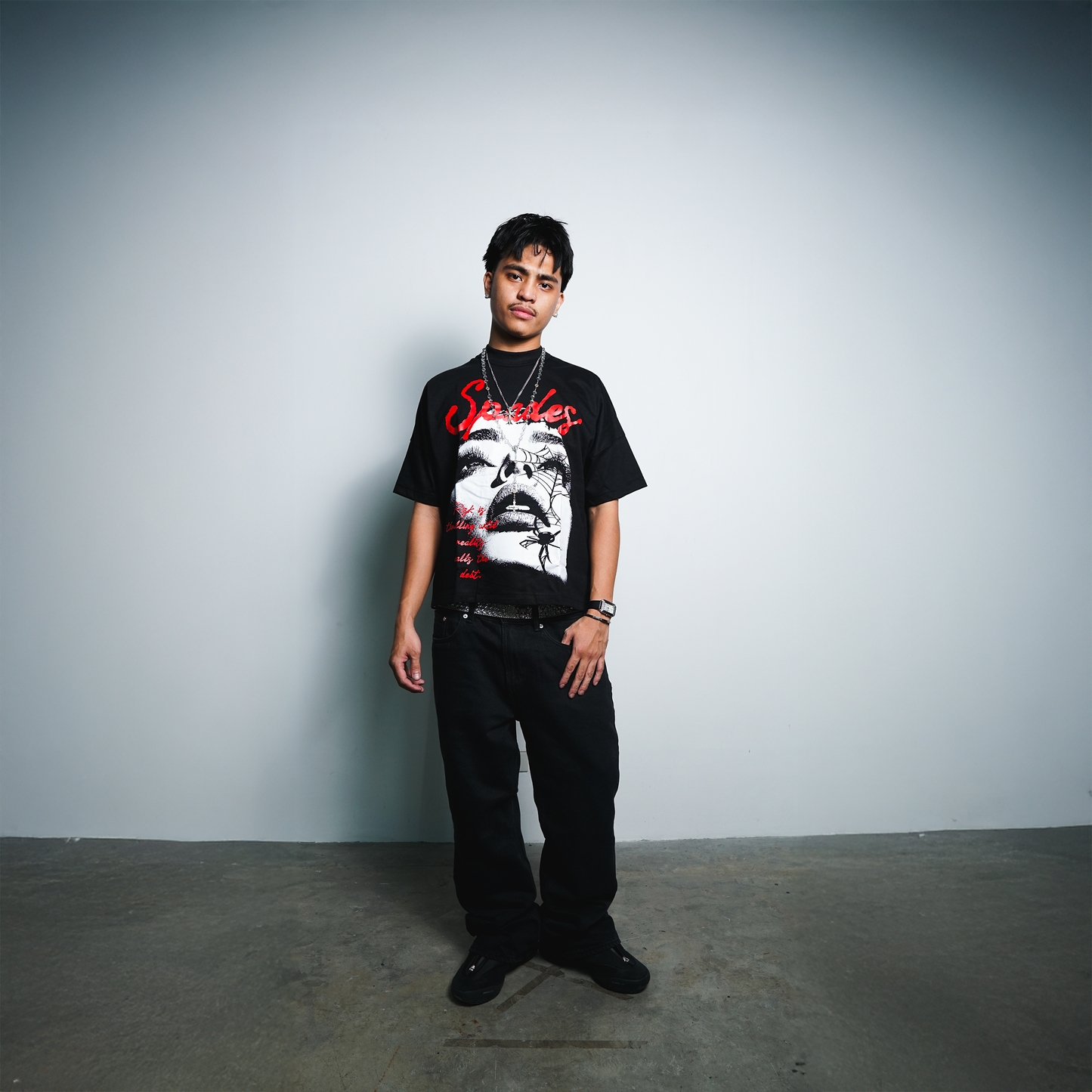 Fatal Beauty Boxy Crop Tee Black