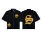 Spades Golden S Full Zip Polo Boxy Crop