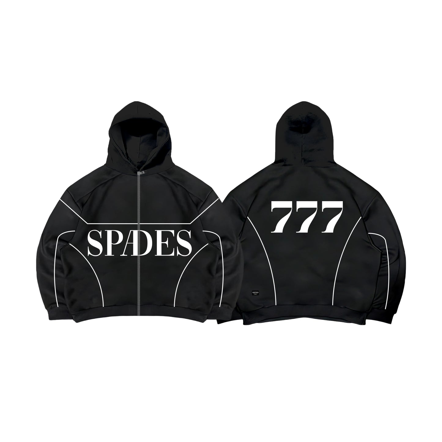 Spades Triple Lucky Boxy Crop Hoodie