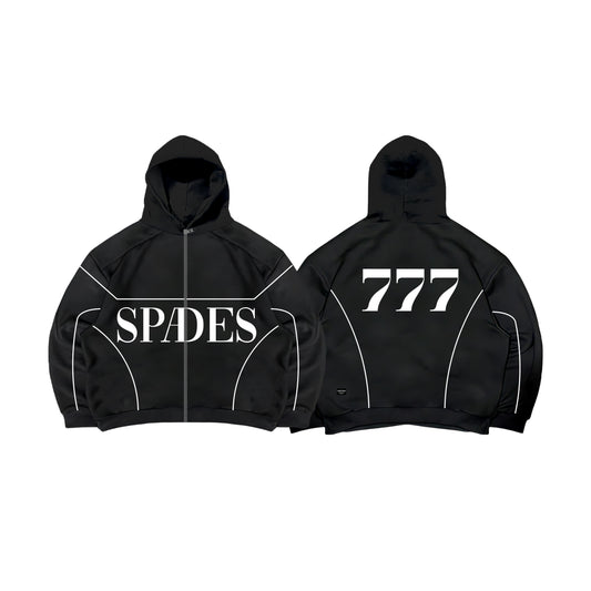 Spades Triple Lucky Boxy Crop Hoodie