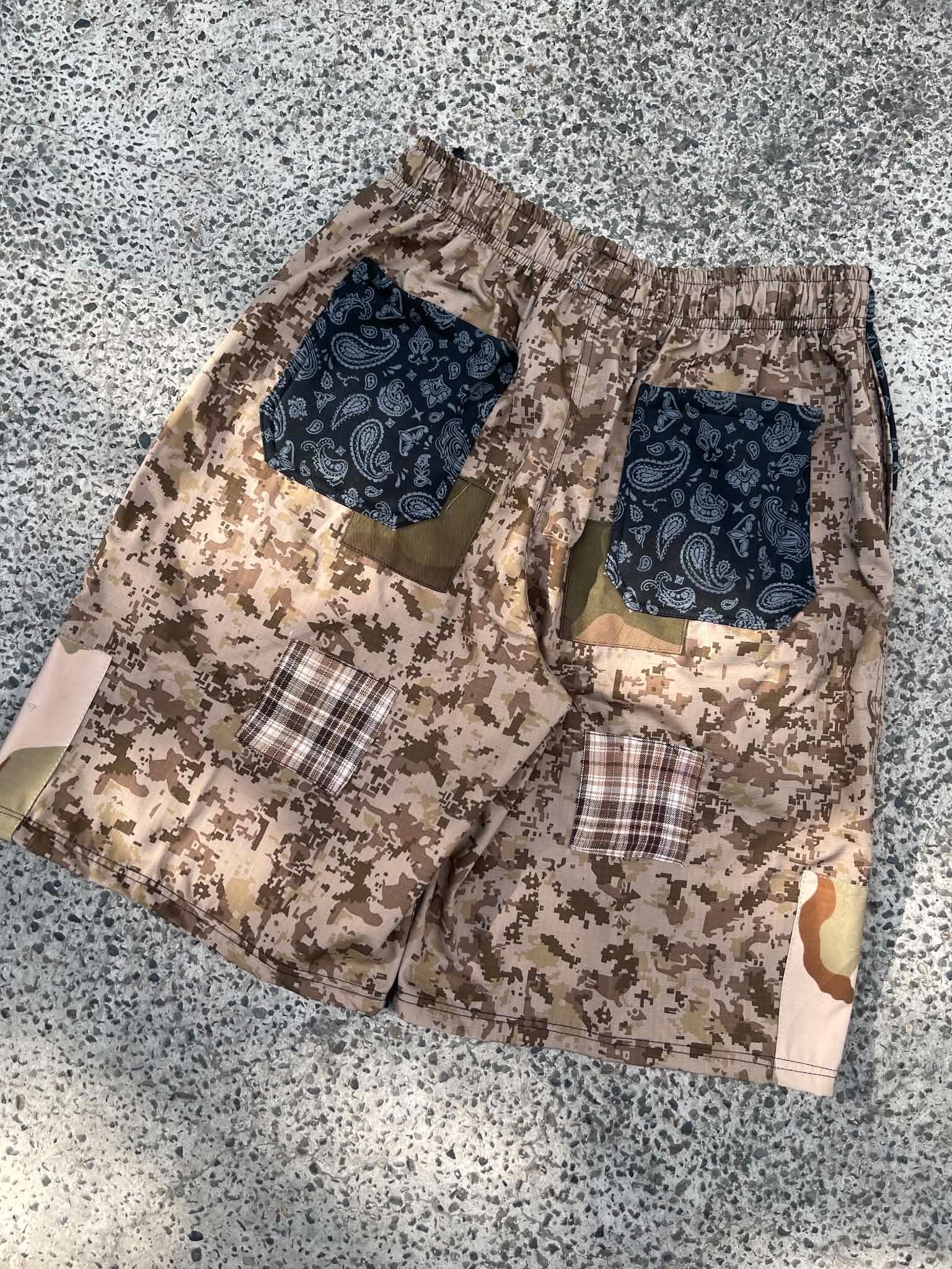 Spades Desert Camo Utility Jorts SPADES