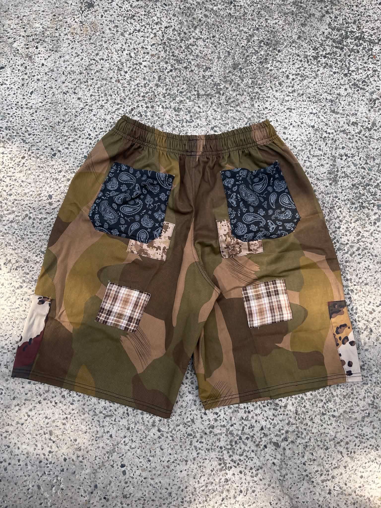 Spades Woodland Camo Utility Jorts SPADES