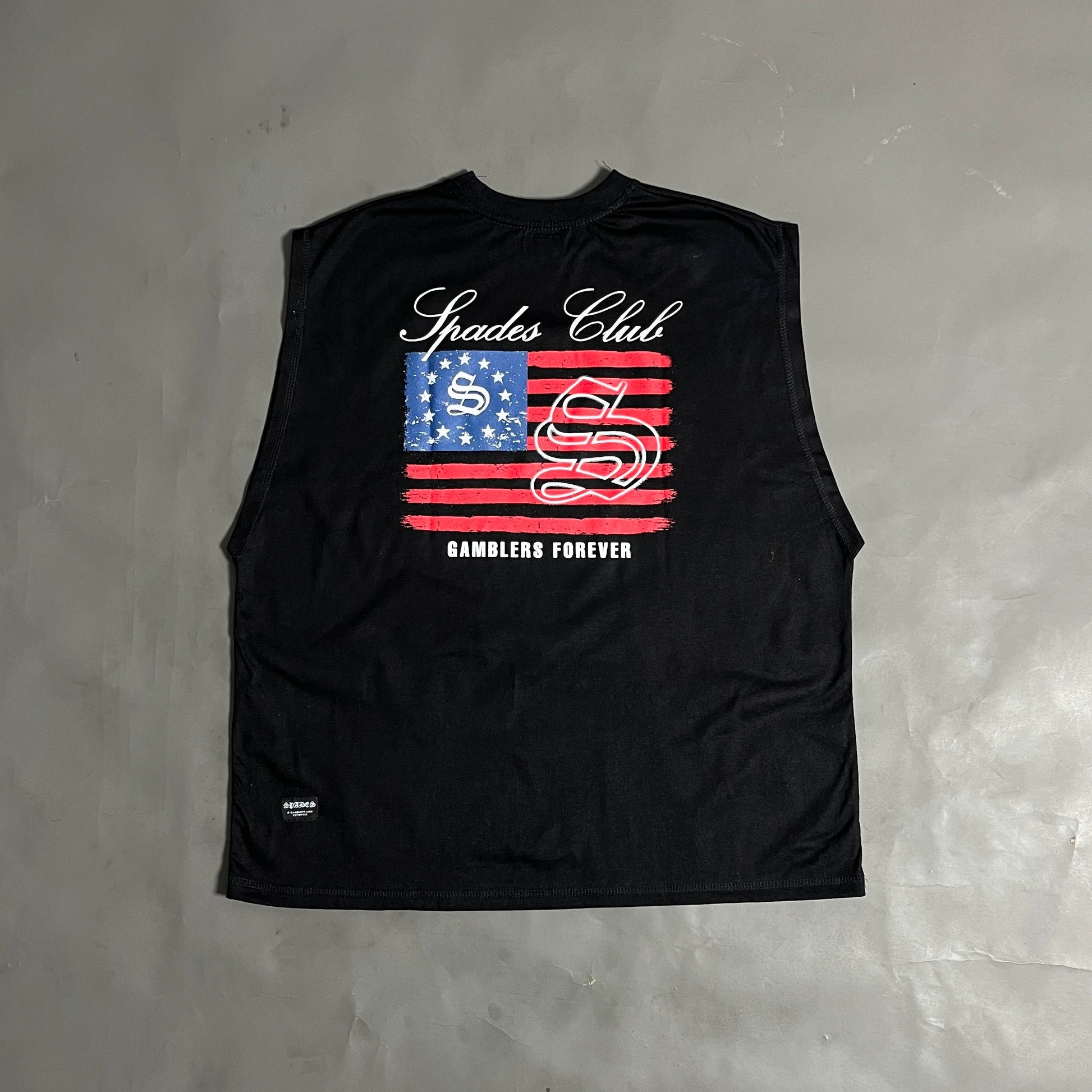 Spades Republic Club Boxy Crop Tee Sleeveless SPADES