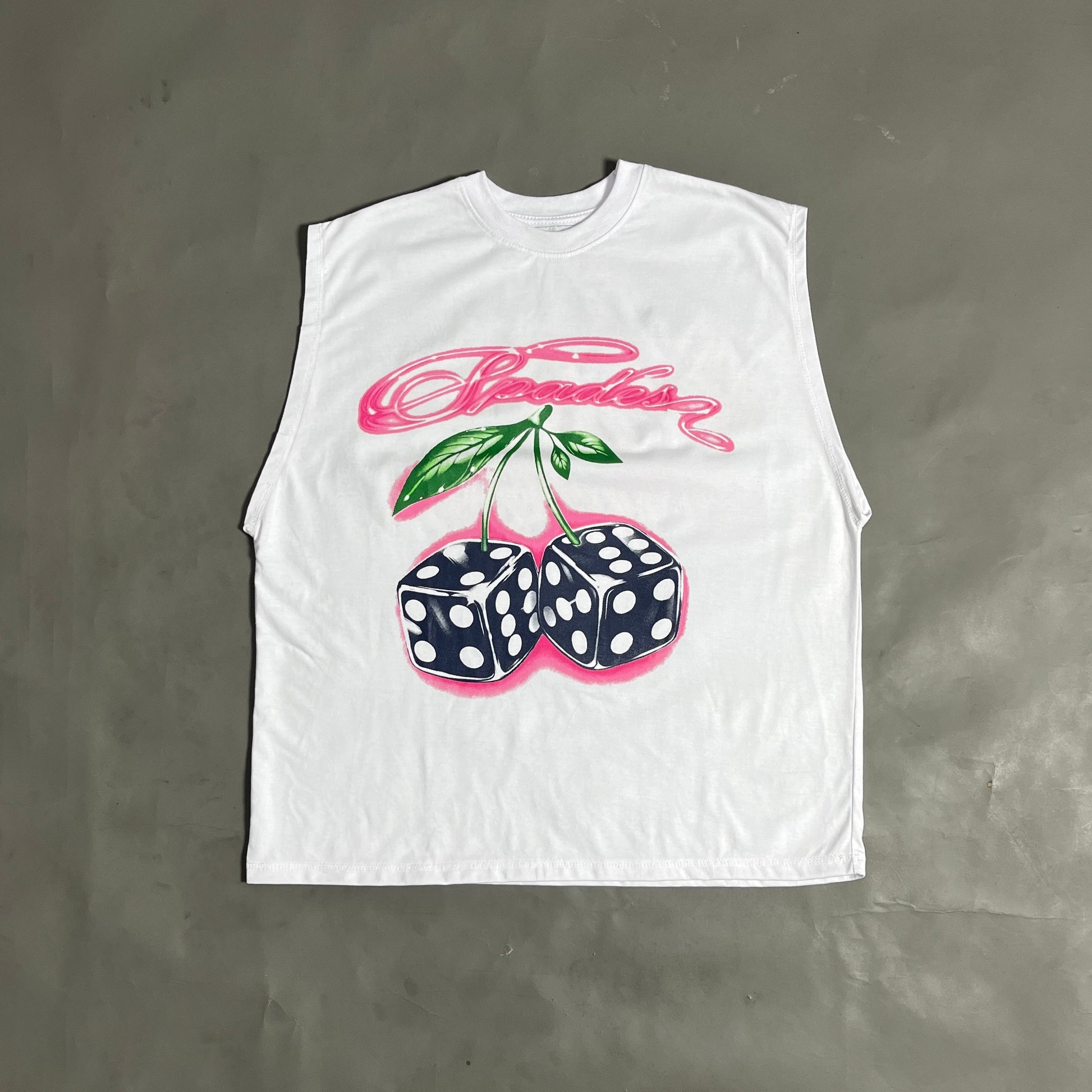 Spades Cherry Roll Boxy Crop Tee Sleeveless SPADES