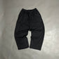 Spades Side Wide Raw Edge Black Pants SPADES