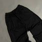 Spades Side Wide Raw Edge Black Pants SPADES