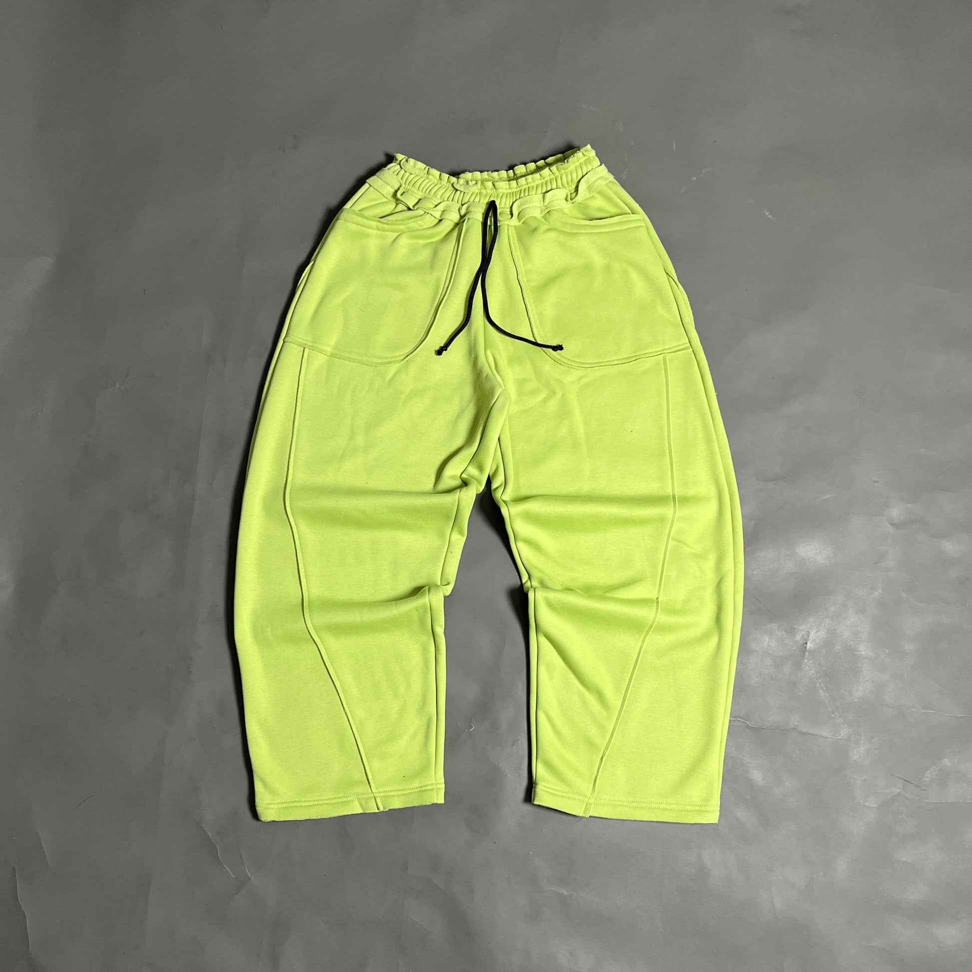Spades Side Wide Raw Edge Avocado Pants SPADES