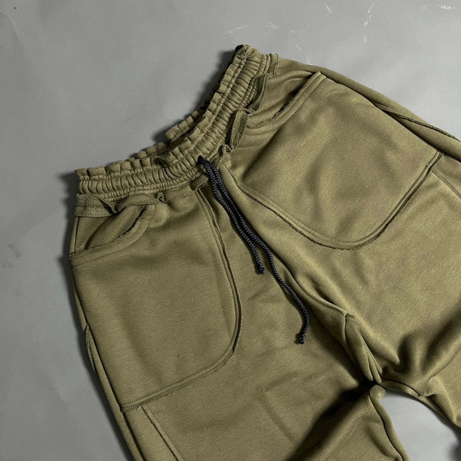 Spades Side Wide Raw Edge Fatigue Pants SPADES