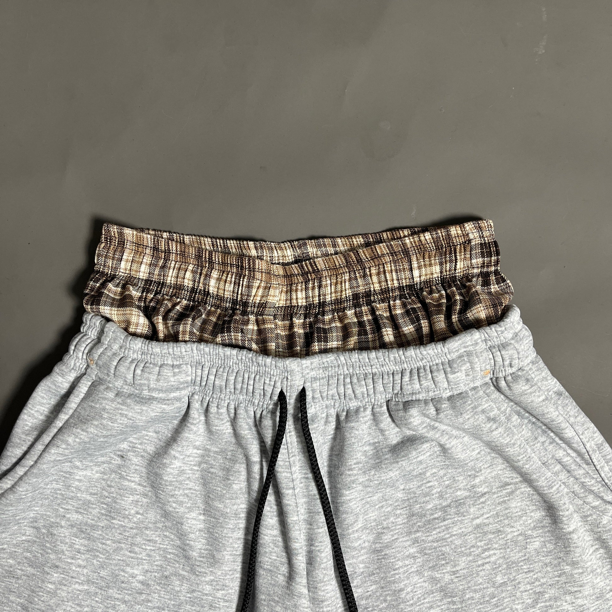 Spades Double Waist Gray Sweat Jorts SPADES