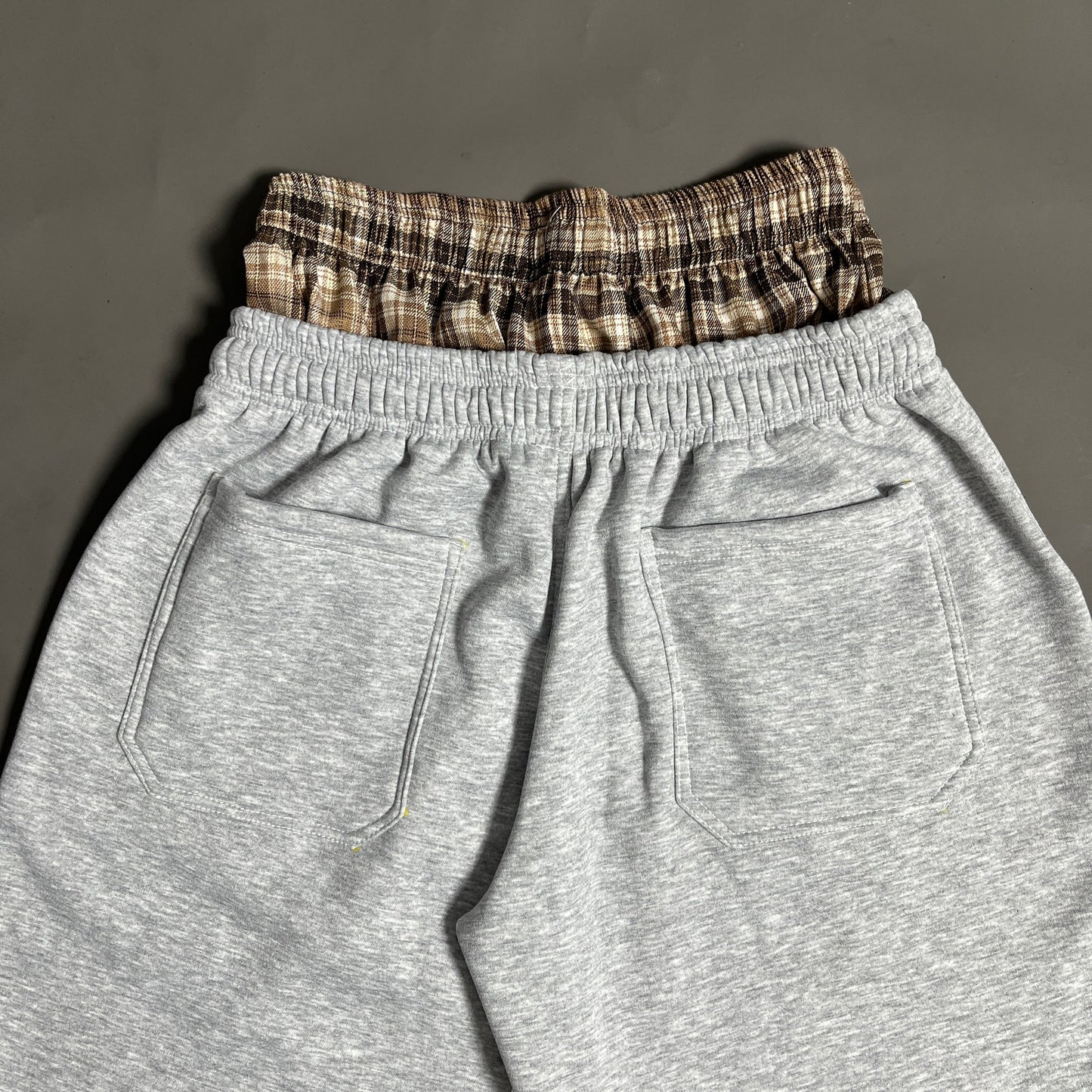 Spades Double Waist Gray Sweat Jorts SPADES