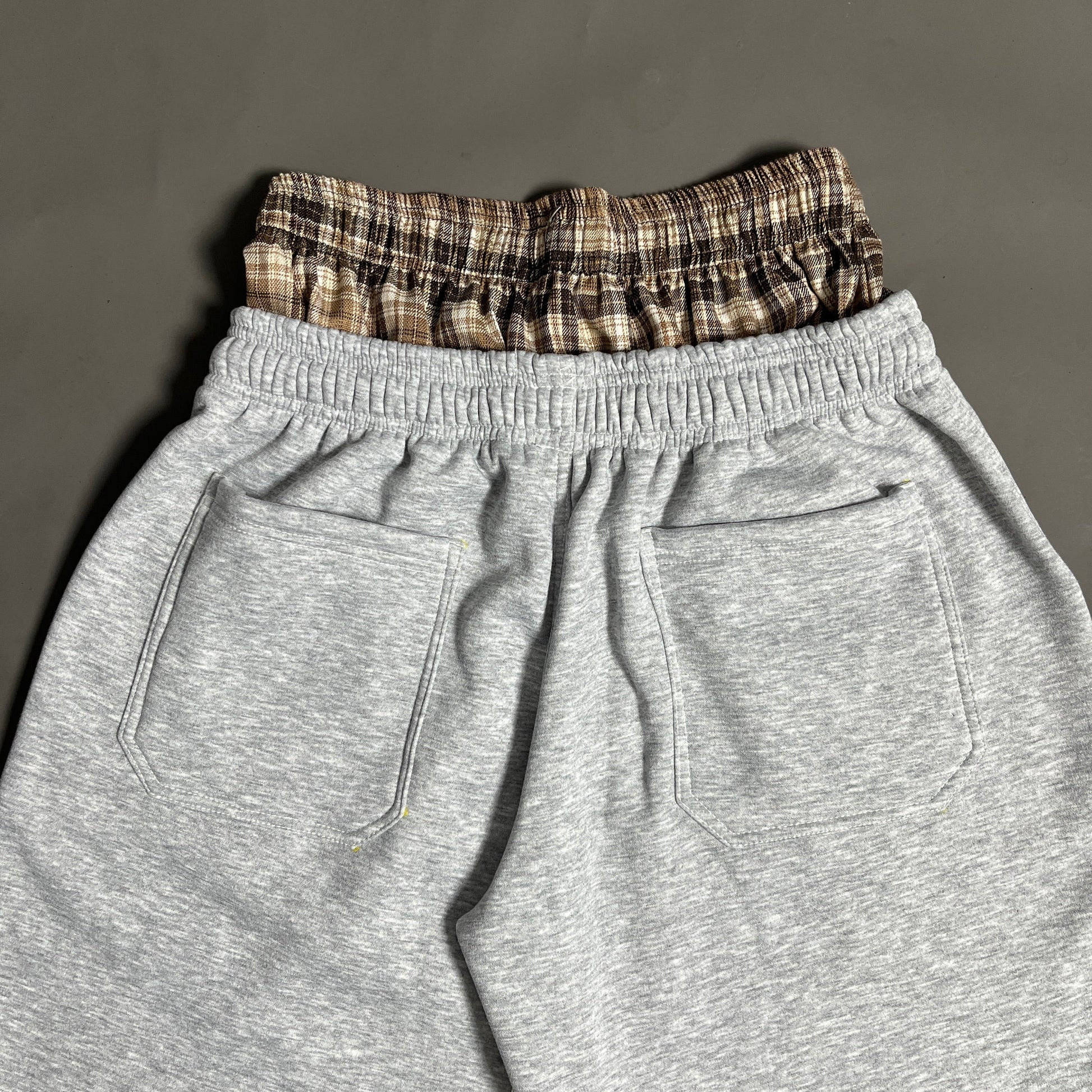 Spades Double Waist Gray Sweat Jorts SPADES