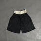 Spades Double Waist Black Sweat Jorts SPADES