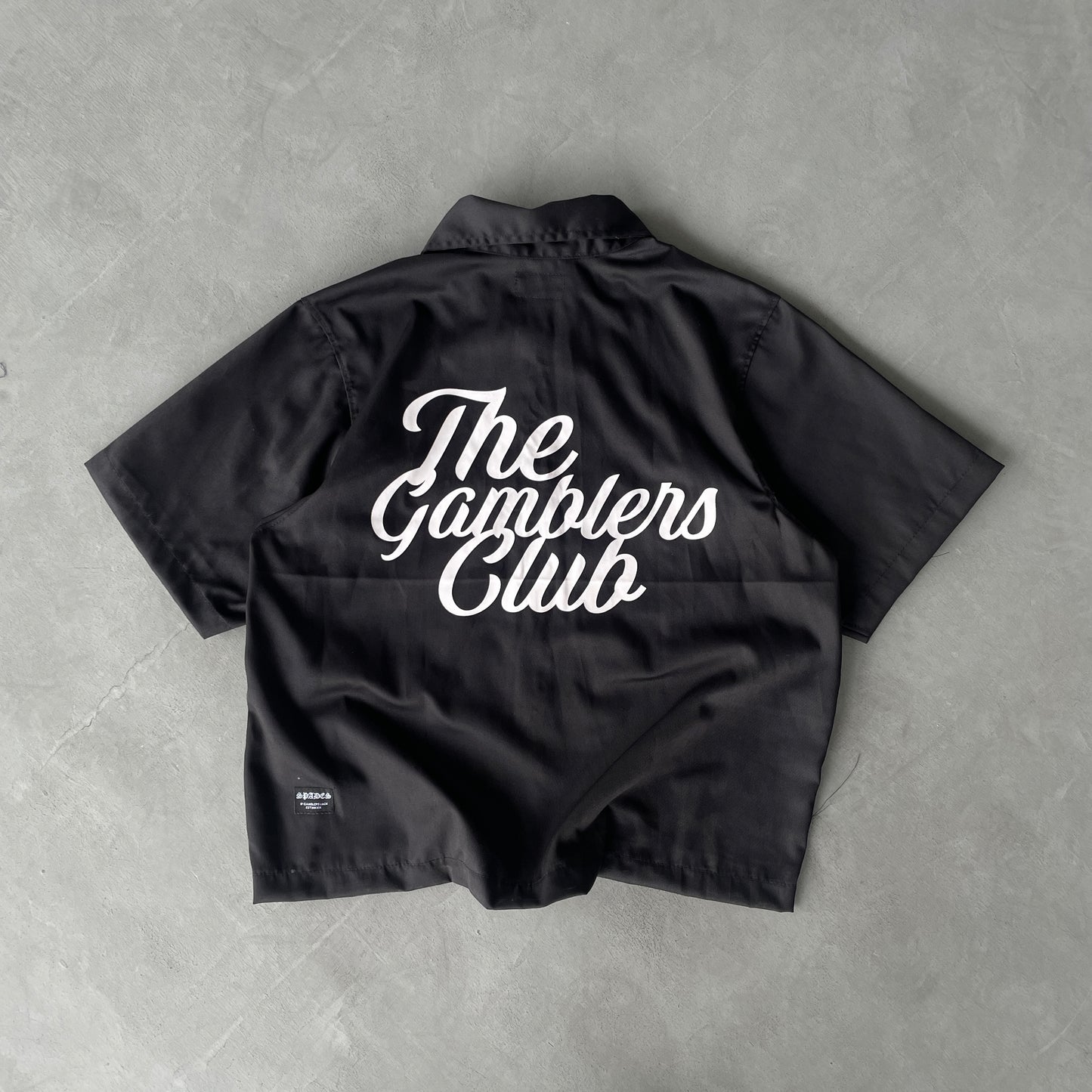 Gamblers Club Polo Boxy Crop Black