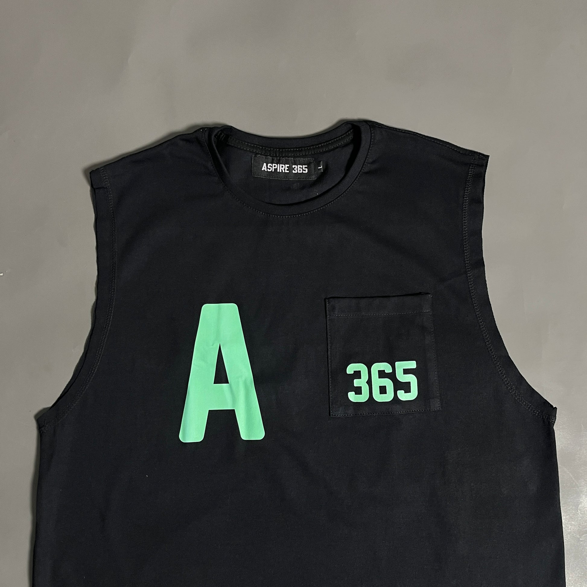 Aspire 365 Hybrid Club Box Tee Sleeveless Black SPADES