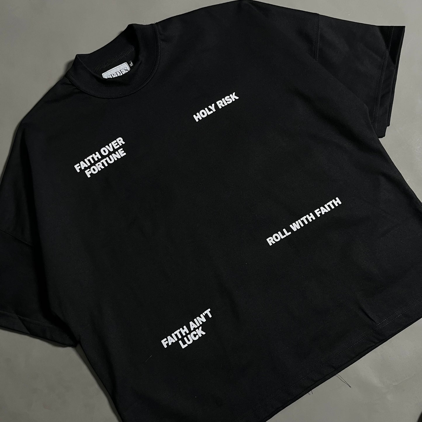 Spades Chrome Faith Boxy Crop Tee