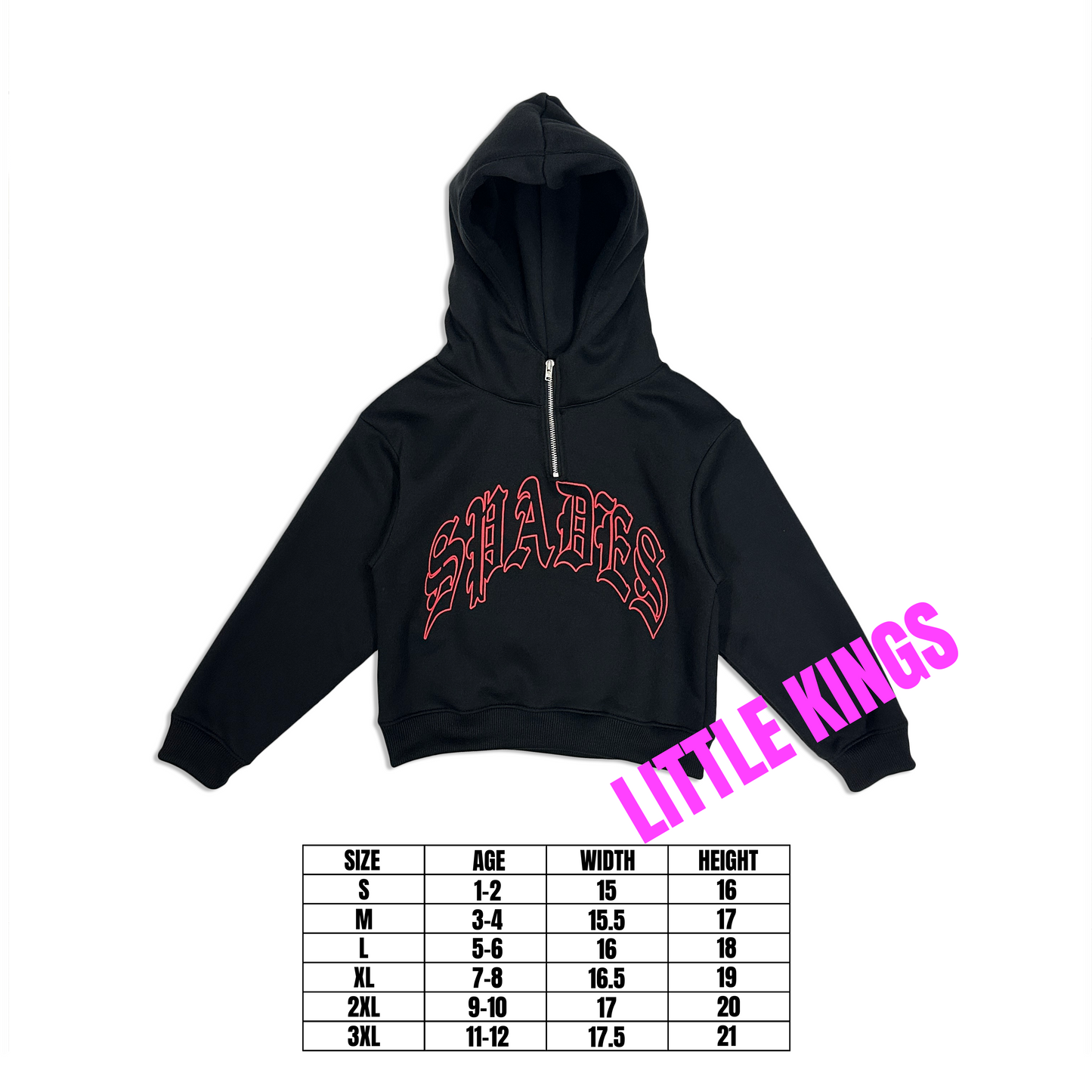 Spades Little Kings Inferno Zip - Kids Apparel