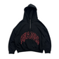 Spades Inferno Zip Boxy Hoodie