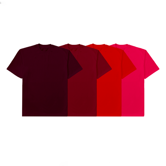 Spades Plain Oversized - Maroon, Reddish Maroon, Red, Fuschia